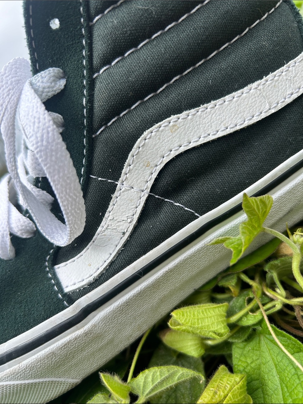 Vans Black and White Sk8-Hi Sneakers - Picture 3 of 5